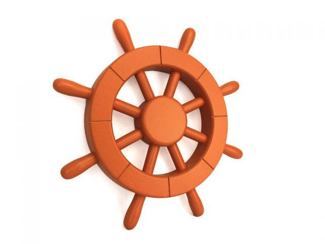 Orange Decorative Ship Wheel 12