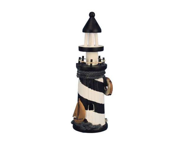 Wooden Rustic Blackstone Island Decorative Lighthouse 10