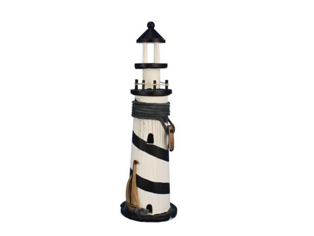 Wooden Rustic Blackstone Island Decorative Lighthouse 15