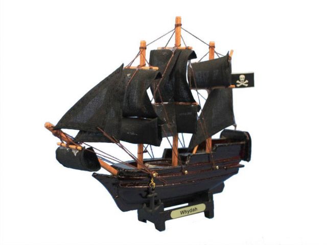 Wooden Whydah Galley Model Pirate Ship Christmas Ornament 7