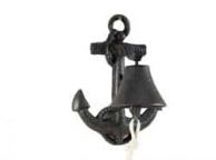 Cast Iron Wall Mounted Anchor Bell 8\