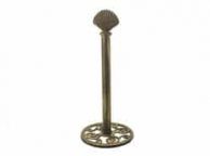 Rustic Gold Cast Iron Seashell Extra Toilet Paper Stand 16\