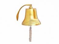 Brass Plated Hanging Harbor Bell 10\