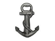 Rustic Silver Cast Iron Anchor Bottle Opener 5\