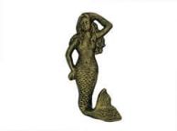 Rustic Gold Cast Iron Mermaid Hook 6\