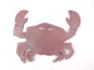 Rustic Red Whitewashed Cast Iron Crab Trivet 11\
