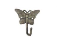 Rustic Gold Cast Iron Butterfly Hook 6\