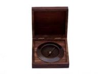Antique Copper Admirals Desk Compass with Rosewood Box 5\