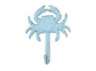 Rustic Light Blue Cast Iron Wall Mounted Crab Hook 5\