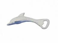 Whitewashed Cast Iron Dolphin Bottle Opener 7\