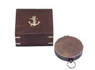 Antique Copper Gentlemen\'s Compass With Rosewood Box 4\