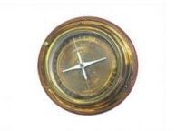 Rustic Brass Directional Desktop Compass 6\