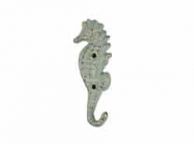 Antique Bronze Cast Iron Seahorse Hook 5\