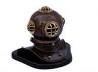 Antique Copper Seascape Diver\'s Helmet 11\
