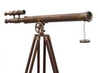 Floor Standing Antique Brass Griffith Astro Telescope 64\