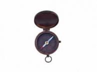Bronzed Lewis And Clark Pocket Compass 3\