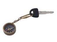 Antique Brass Compass Key Chain 5\