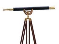 Floor Standing Brass/Leather Anchormaster Telescope 65\