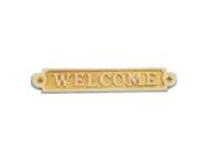 Solid Brass Welcome Sign 5\