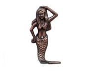 Antique Copper Mermaid Hook 6\