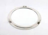 Deluxe Class Brushed Nickel Decorative Ship Porthole Mirror 30\