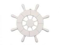 White Decorative Ship Wheel 9\