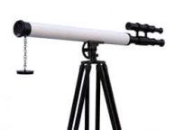 Floor Standing Oil-Rubbed Bronze-White Leather With Black Stand Griffith Astro Telescope 65\