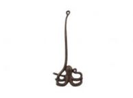 Rustic Copper Cast Iron Octopus Bathroom Extra Toilet Paper Stand 19\