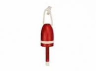 Wooden Red Maine Lobster Trap Buoy 7\