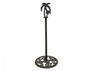 Cast Iron Palm Tree Extra Toilet Paper Stand 17\