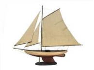 Wooden Rustic Bermuda Sloop Model Sailboat Decoartion 30\