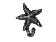 Antique Silver Cast Iron Starfish Hook 4\