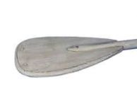 Wooden Rustic Whitewashed Decorative Rowing Boat Paddle with Hooks 36\