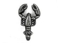 Antique Silver Cast Iron Decorative Wall Mounted Lobster Hook 5\