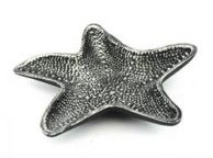 Antique Silver Cast Iron Starfish Decorative Bowl 8\