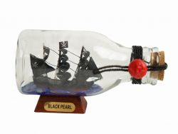 Black Pearl Pirate Ship in a Glass Bottle 5\