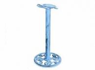 Rustic Dark Blue Whitewashed Cast Iron Sea Turtle Extra Toilet Paper Stand 13\