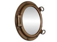 Bronzed Porthole Mirror 20\