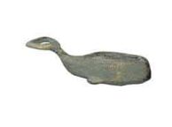 Antique Seaworn Bronze Cast Iron Whale Bottle Opener 7\