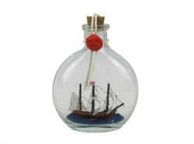 Mayflower Model Ship in a Glass Bottle 4\