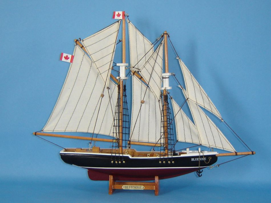 Buy Wooden Bluenose Model Sailboat Decoration 17in - Model 