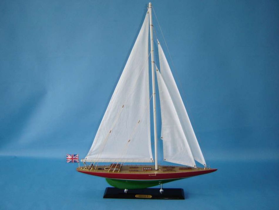 Wooden ENDEAVOUR Model Sailboat Decoration 27" 