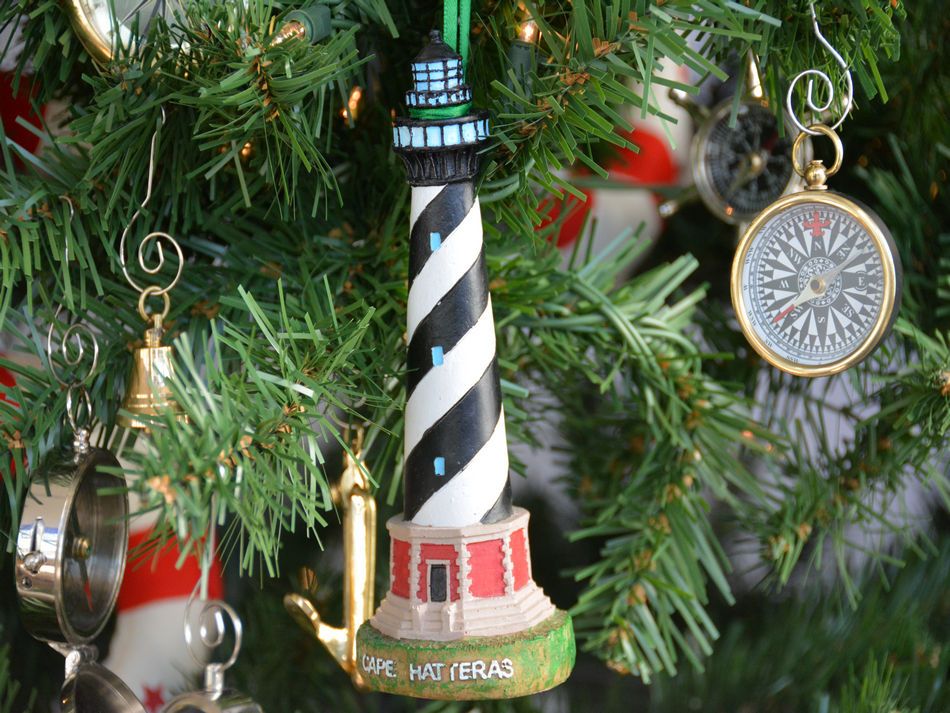 Assateague Lighthouse Christmas Tree Ornament Nautical Christmas Tree Decoratio 