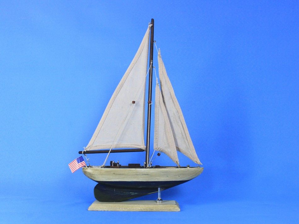 Wooden SUNFISH Model Sailboat Decoration 16"-2 
