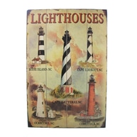 Wooden Lighthouse Wall Plaque 24