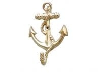 Gold Finish Anchor With Rope Hook 5