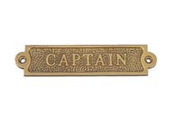 Antique Brass Captain Sign 6