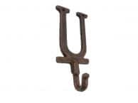 Rustic Copper Cast Iron Letter U Alphabet Wall Hook 6