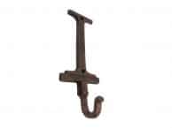 Rustic Copper Cast Iron Letter I Alphabet Wall Hook 6