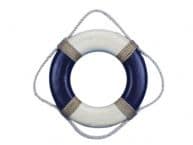 Light Blue Hampton Nautical Vibrant Decorative Life Ring with White Bands Decoration Beach Home Decorating Ideas 6 